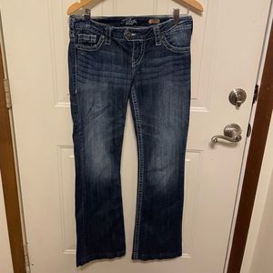 Silver Boot Cut Jeans - Size 30 - Excellent Condition